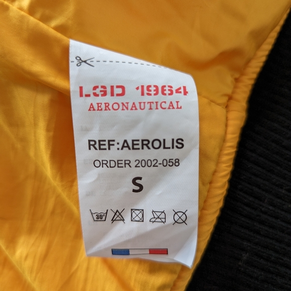 Black LGD 1964 Aeronautical Aviation Aviator Bomber Jacket | Utility Core - Picture 13 of 14